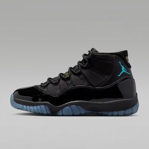NEW! Nike Air Jordan 11 Retro GS - Black/Gamma Blue/Varsity Maize size 4.5